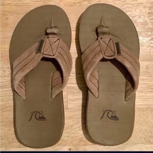 Tan Boys QuickSilver Flip Flop Sandals